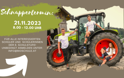 Schnuppern ist möglich!